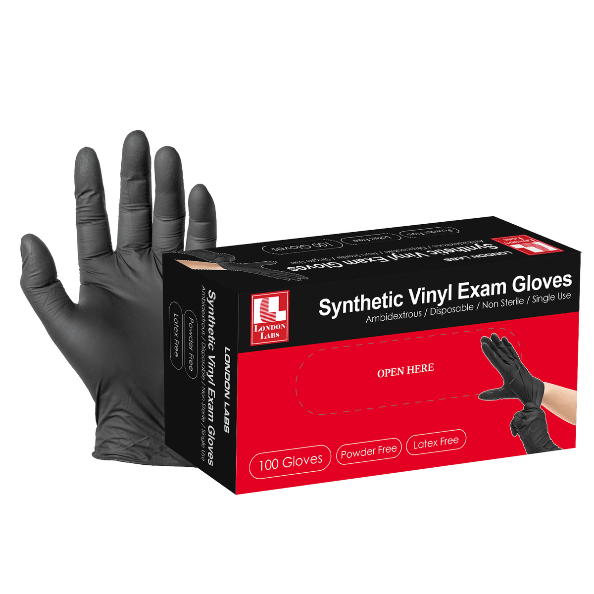 SYNTHETIC VINYL Exam Gloves - 5Mil - LondonLabs – London Labs