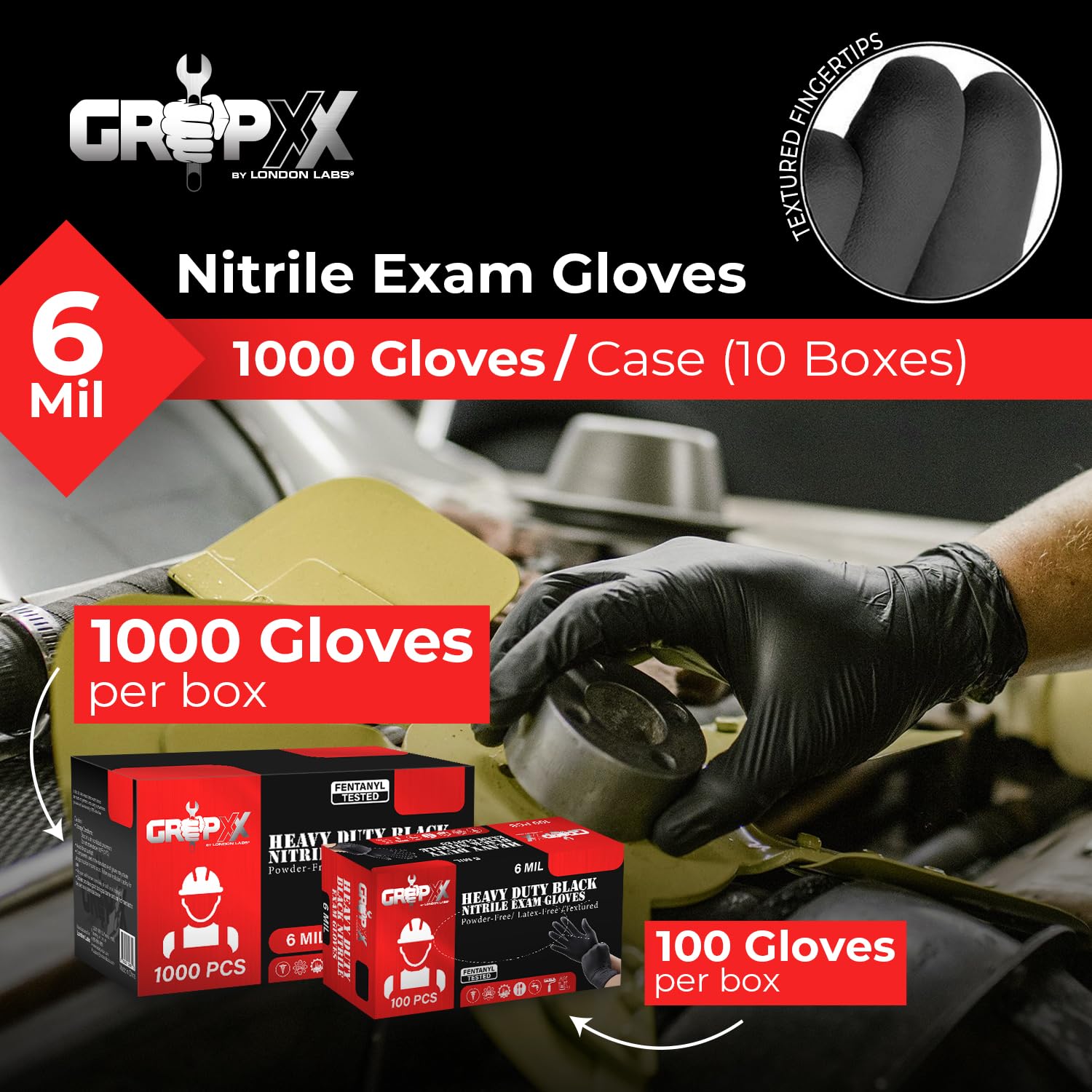 Black Small hotsell Nitrile Gloves 5 Mill 1000PCs