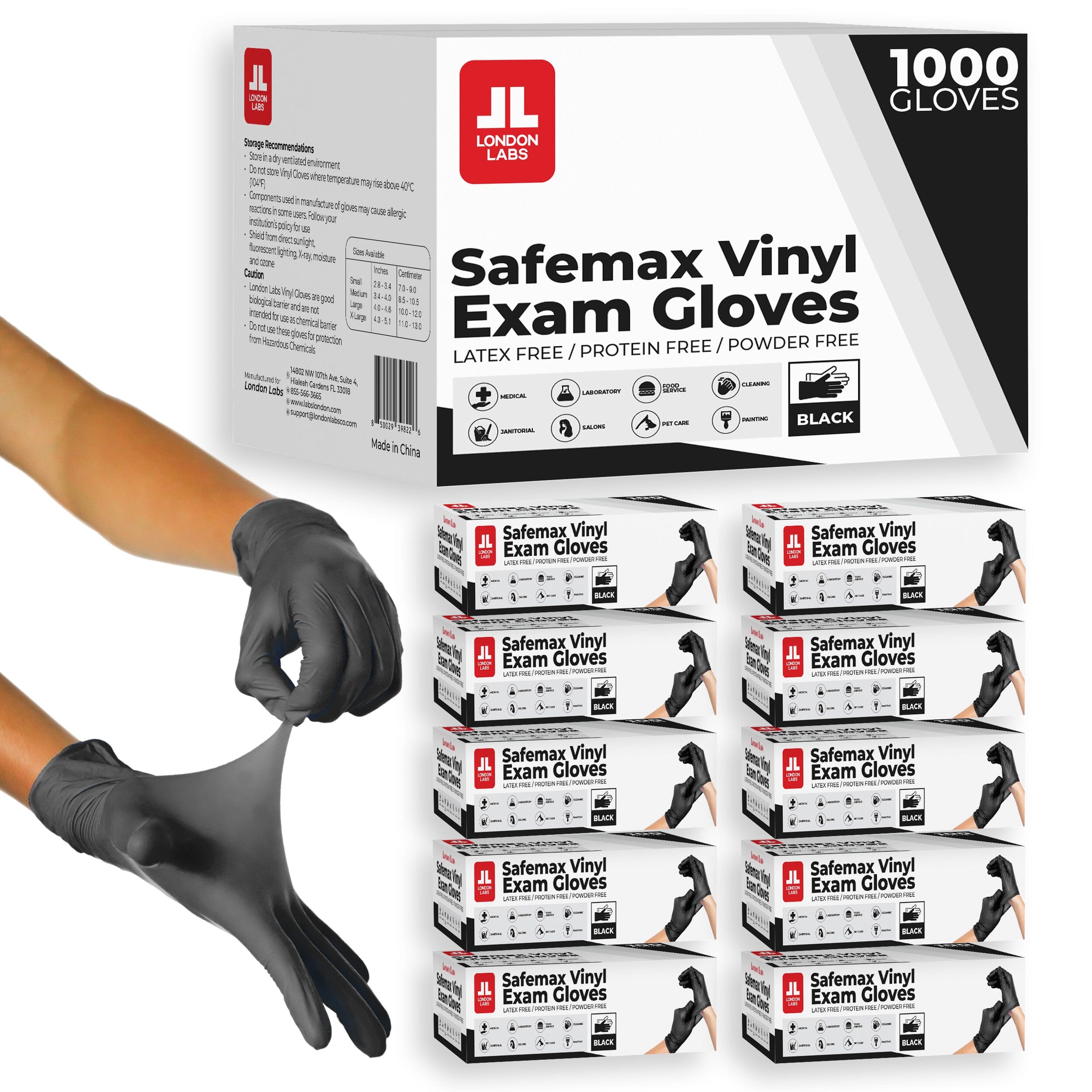 SYNTHETIC VINYL Exam Gloves - 5Mil - LondonLabs – London Labs