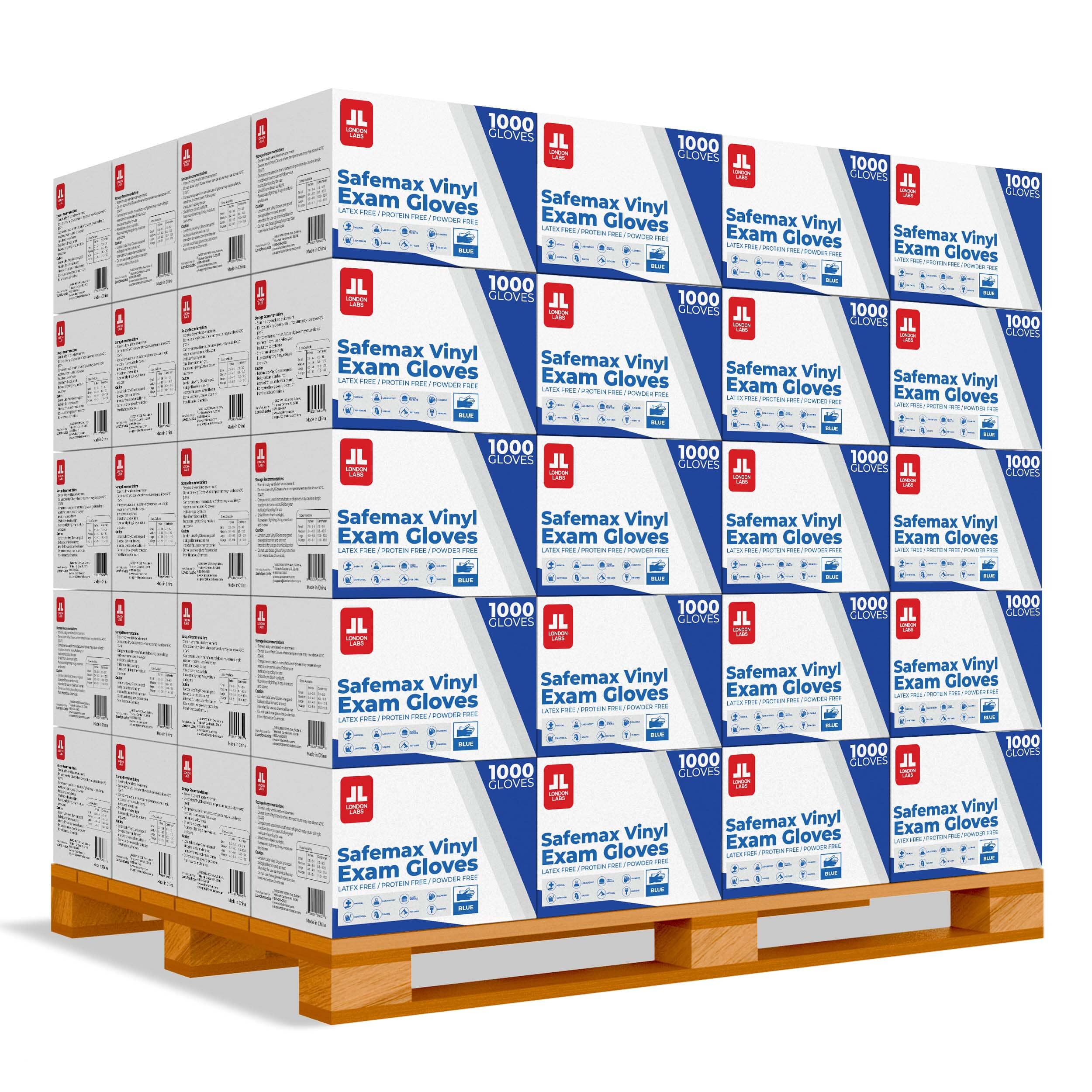 SYNTHETIC VINYL Exam Gloves - BLUE - London Labs