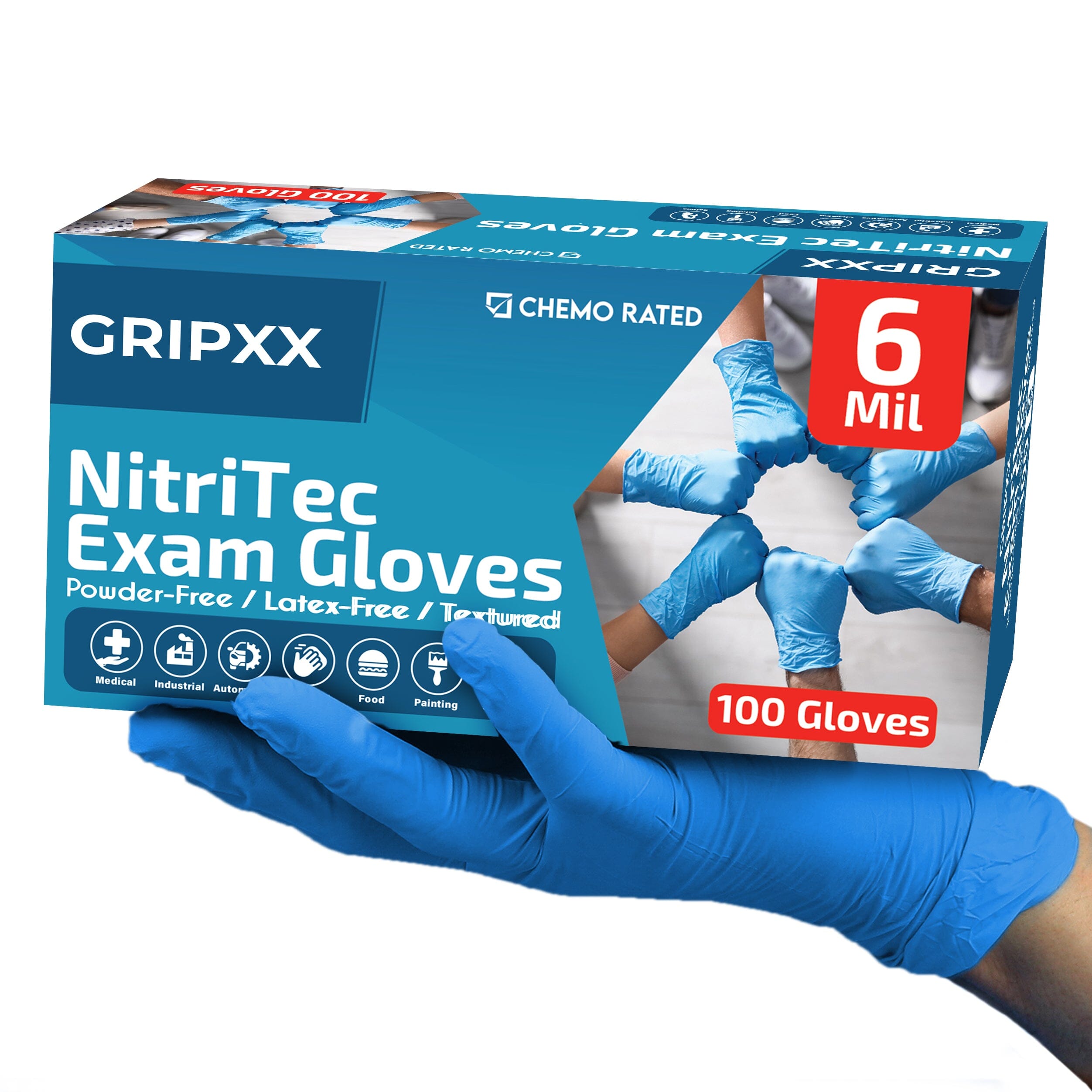 Nitrile Examination Gloves Chemo Safe Gloves Nytraguard Premium
