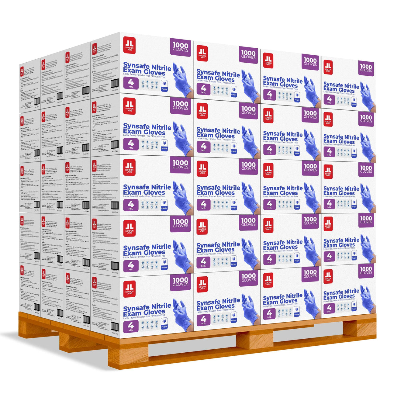 Synsafe Purple 4 Mil Nitrile Gloves - 100, 200, 1000 Count & B2B Palle ...