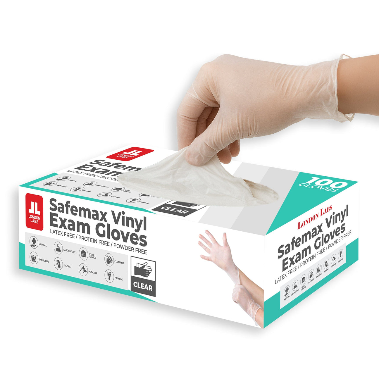 Synthetic VINYL Exam Gloves - Clear - LondonLabs – London Labs Synthetic VINYL Exam Gloves - Clear - LondonLabs – London Labs